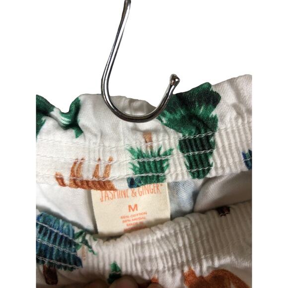 Jasmine & Ginger Flannel Pajamas Pants PJ Christmas Trees Woods Forest Medium - Picture 3 of 3